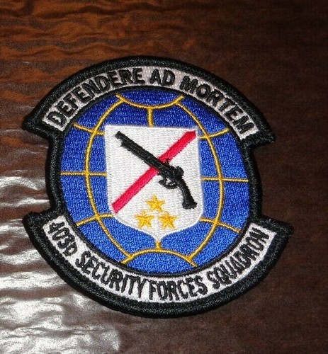 US AIR FORCE PATCH, 403d SECURITY FORCES SQUADRON WITH HOOK LOOP