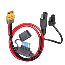 10AWG SAE to XT60 Connector Extension Cable,With 15A Protection Fuse for Safety,