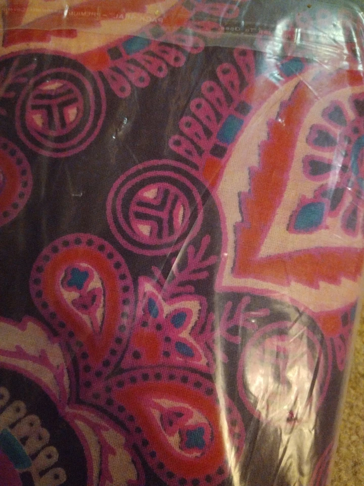 NOVO Cobertor de Piquenique Jaipur Tapeçaria de Parede Tear Manual Roxo, Rosa, Azul 59” X 59” - Imagem 4 de 4