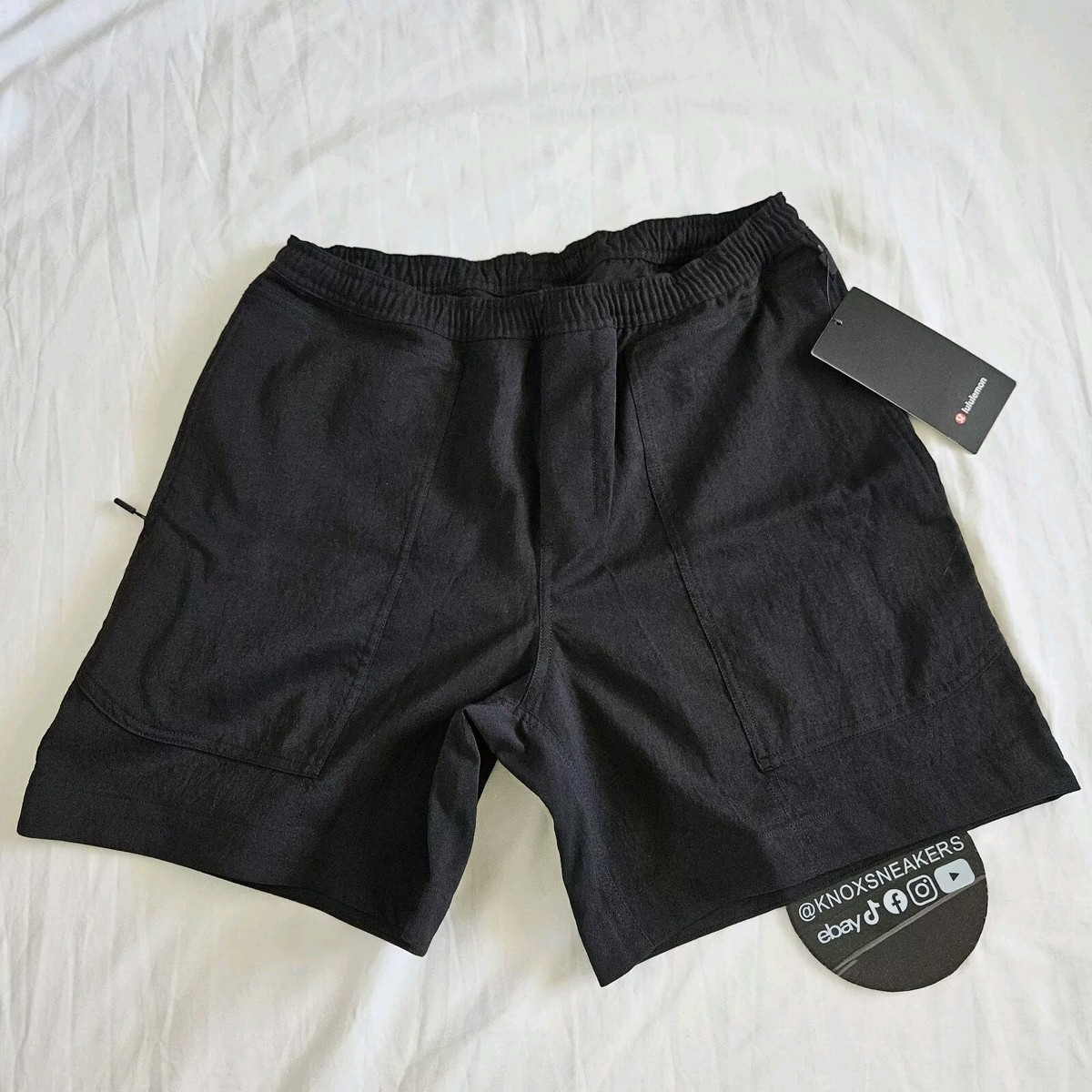 Lululemon Relaxed-Fit Pull-On Short Light Woven BLK Black