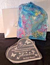 Sympathy Gift Memorial Bereavement Acrylic Heart Condolence Remembrance Bag