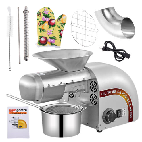 Oil Extraction Machine For Home 1800W Automatic Oil Presser Cold Hot approving