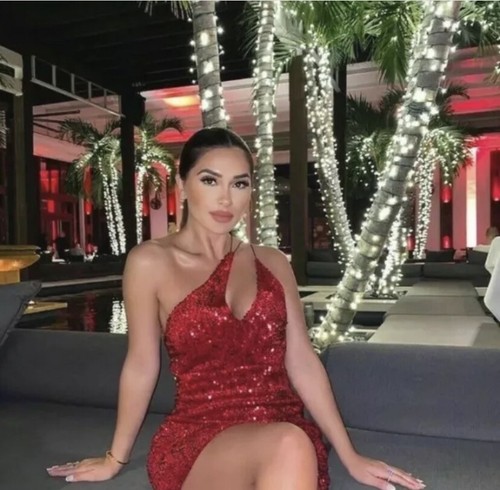 zara red velvet sequin dress M SOLD OUT 