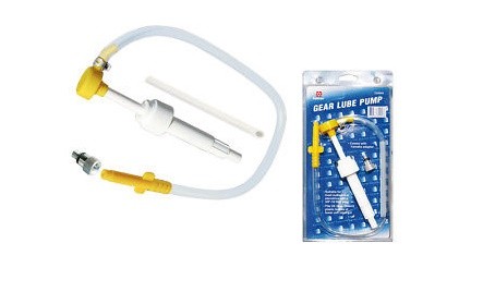 POMPA MANUALE PER OLIO PIEDE UNIVERSALE CON ADATTATORE - Foto 1 di 1