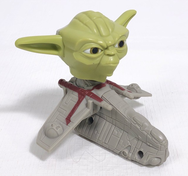 Star Wars The Clone Wars McDonalds Happy Meal Toys Yoda 7 Bobblehead