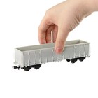 2 SET Spur H0 1:87 Unbemahlte Offener Güterwagen Hochbordwagen Klebstoff