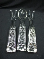 Anchor Hocking Clear Glass Salad Serving Set - With an Extra Fork - Wexford