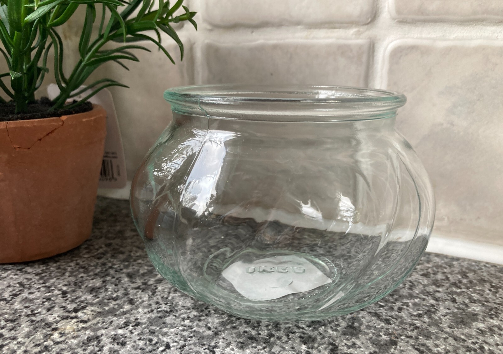 2 x BRAND NEW IKEA VILJESTARK Clear Glass Bowl Vase 8 cm eBay