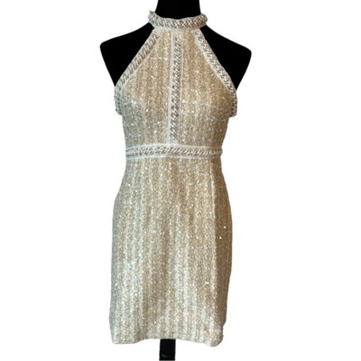 Stunning Beaded Sequin Tweed Dress H20