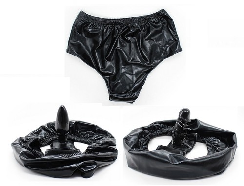 Juguete Sexual Lucy's, Unisex Anal Plug & Consolador PVC Look Bragas Ropa Interior Correa - Imagen 1 de 17