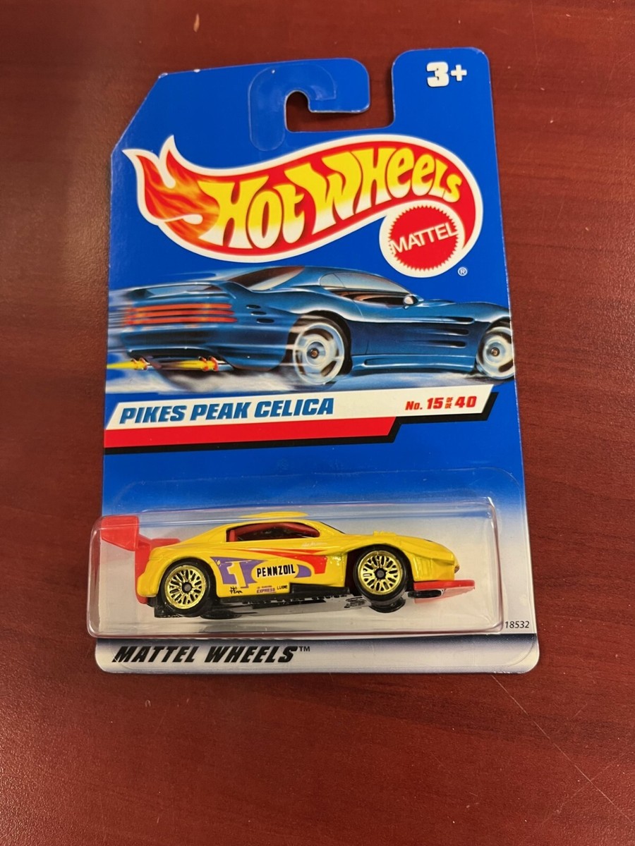 VINTAGE HOT WHEELS YELLOW PIKES PEAK CELICA #652 1998 FIRST