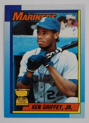 1990 Topps Ken Griffey Jr. BLOODY ARM ERROR Rookie Card GEM MINT PERFECT COND.