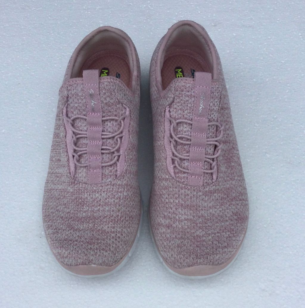 Skechers Air Cooled Memory Foam Pink Slip On Athletic Shoes