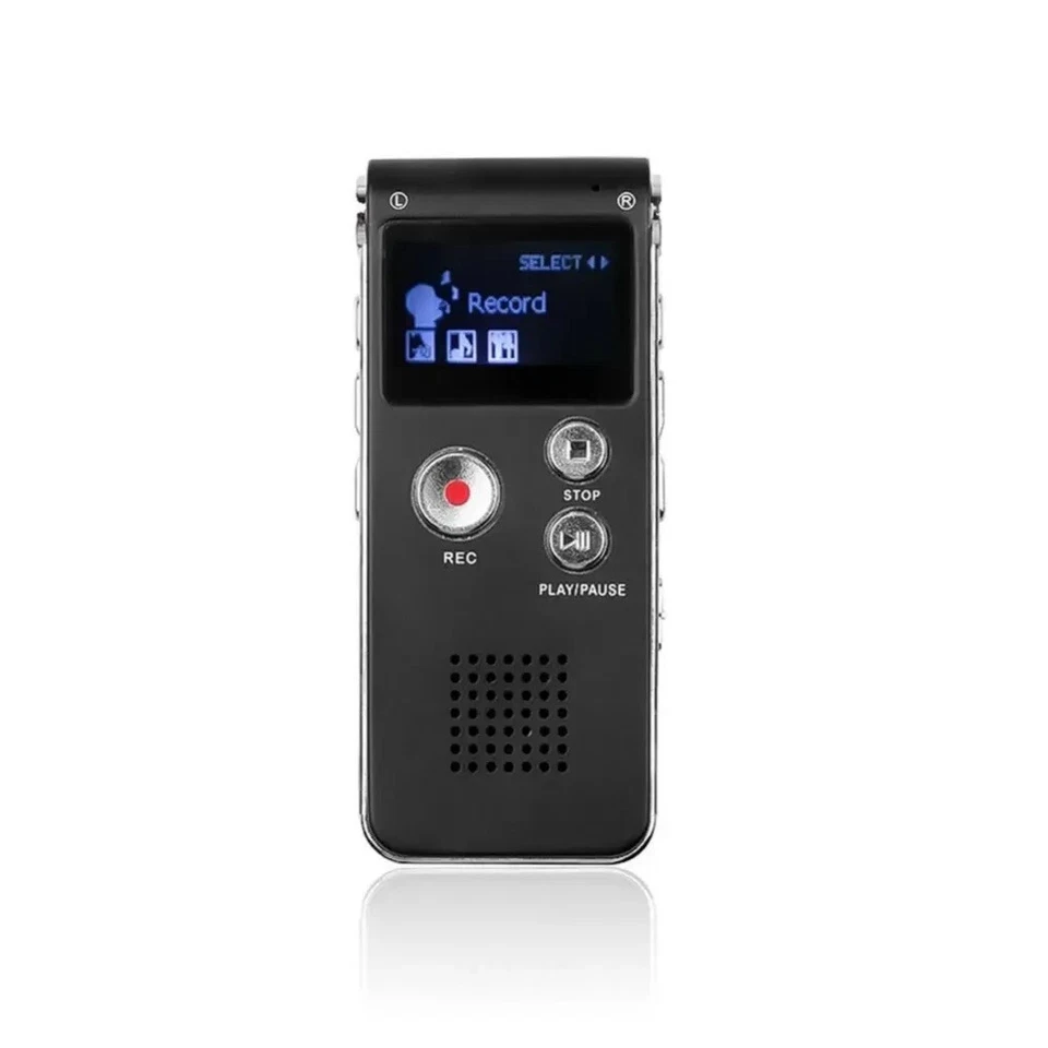 Mini Enregistreur Vocal Professionnel Lecteur MP3 Dictaphone Clé USB 8 Go Audio - Photo 2/4
