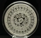 1 oz Silver Proof Celtic Swirls Silver Shield .999 Pure COA BOX 2023 Geometry
