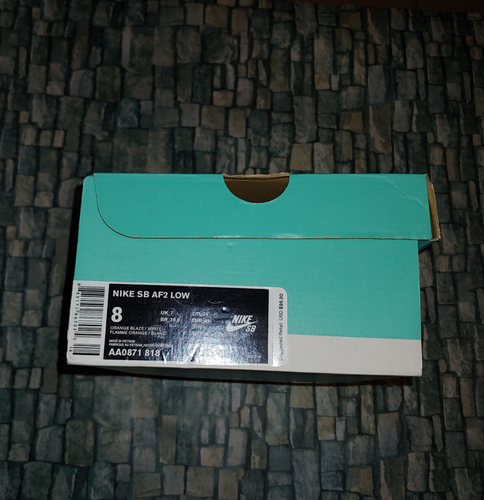 Size 8 - Nike SB Air Force 2 Low - Supreme Orange Blaze NEW - Picture 7 of 10