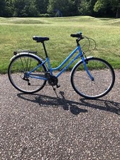 Apollo Cafe Womens Hybrid Bike - 16” Frame blue 6 speed Shimano 