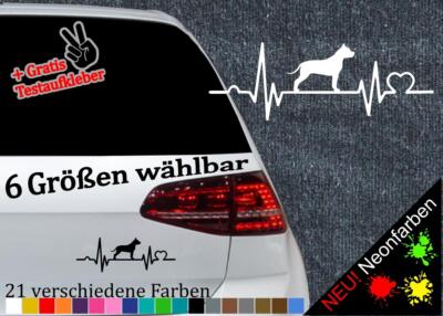 American Stafford Aufkleber -6 Größen- Hunde Sticker Zubehör Dog Bulldogge JDM