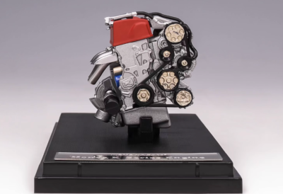 イグニッションモデル　1/18　エンジン模型　K20A　Engine　Black MH 1:18 JDM Civic Type R FD2 K20A Vtec Engine Model Diecast