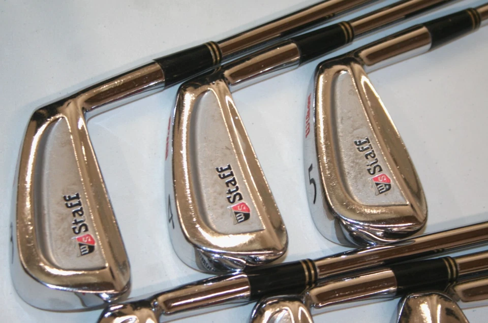 Wilson Staff Progressive irons incomplete 3,4,5,6,7 & 9 with stiff steel shafts - Image 3 of 4