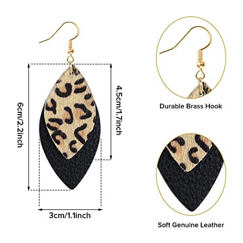 Leopard Print Earrings For Women Cheetah Print Earrings Animal Print Earrings - Bild 2 von 7