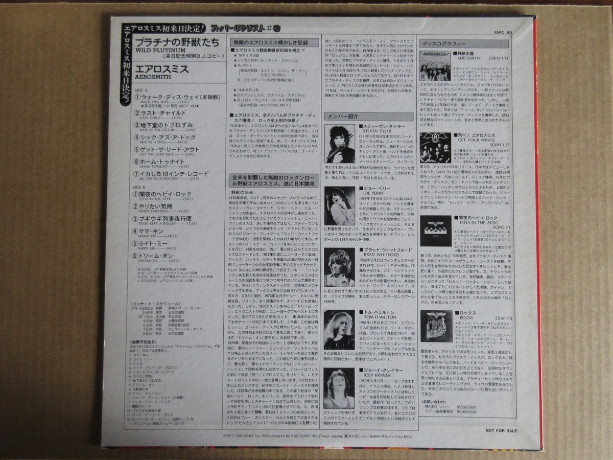 PROMO ONLY / AEROSMITH WILD PLATINUM | eBay