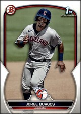 2023 Bowman Prospect #BP-98 Jorge Burgos   Bowman 1st Rookie Cleveland Guardians