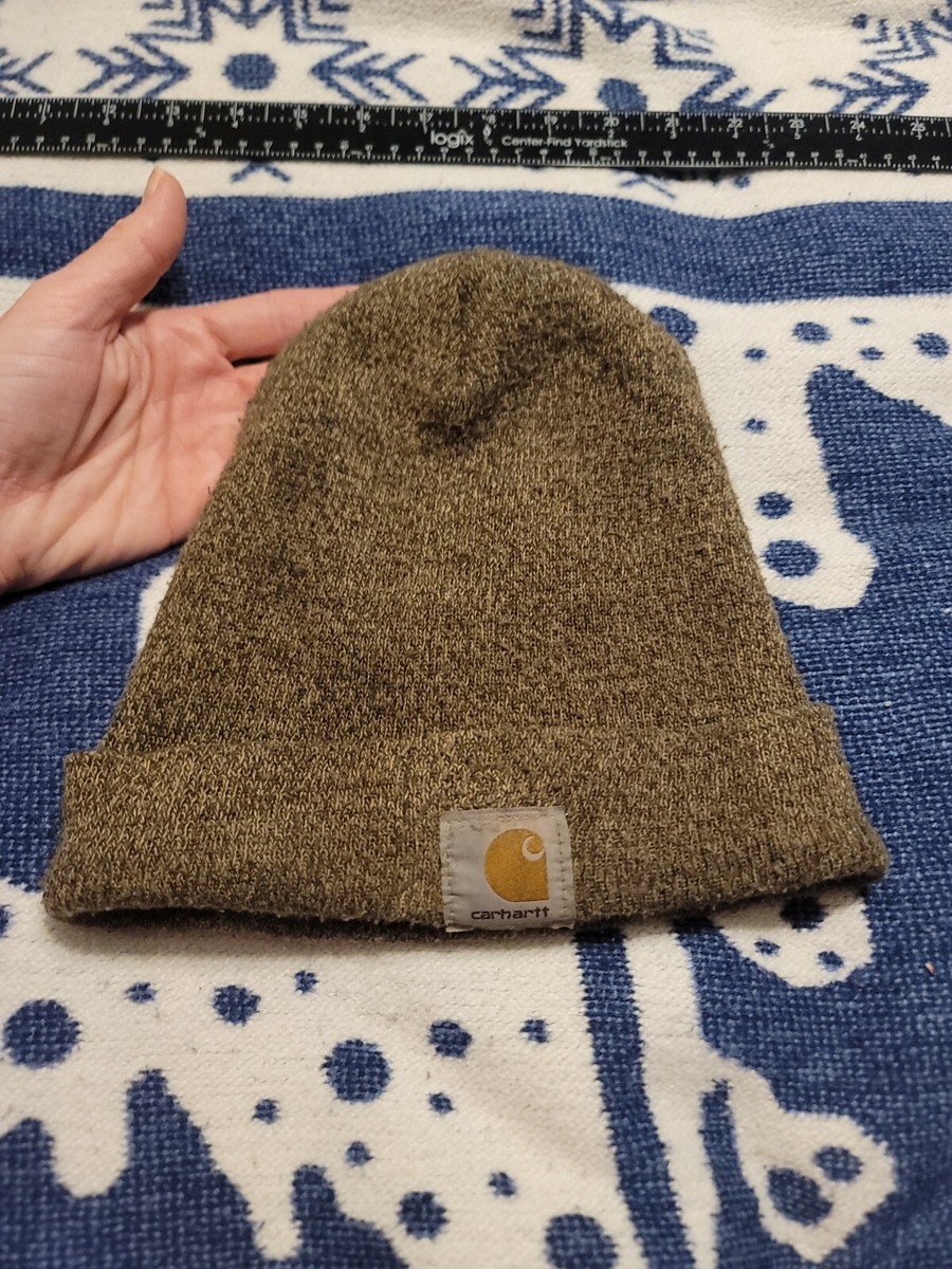 Carhartt A18-247 Dark Brown/Sandstone Knit Cuffed Beanie