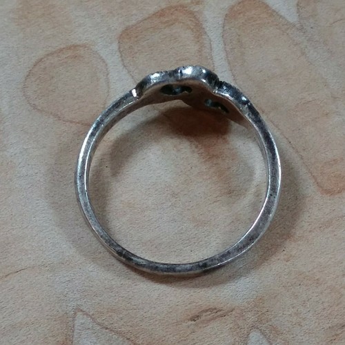 Vintage Sterlingsilber Milgrain Marcasit Ring Größe 11 ~ ~ 3,6 g - Bild 6 von 11