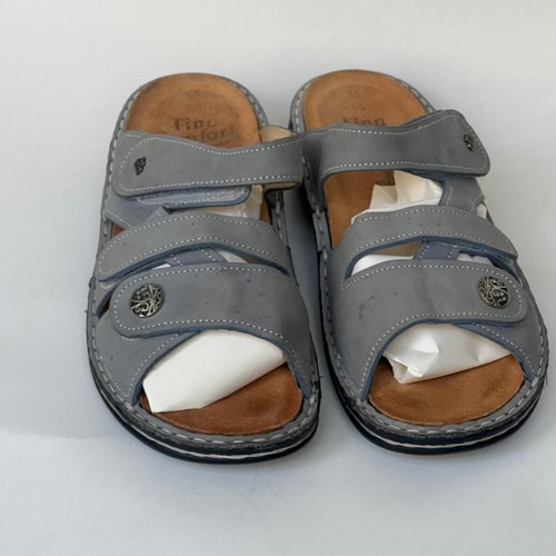 Sandalias Finn Comfort Torbole de cuero gris para mujer talla 38 UK 5 US 7,5 - Imagen 3 de 21