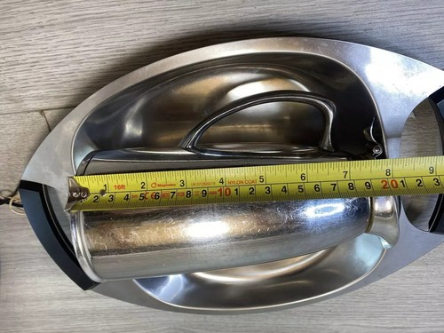 Cromargan WMF Germany Edelstahl 2 Henkel Serviertablett und Wasserkrug Vintage - Bild 12 von 14