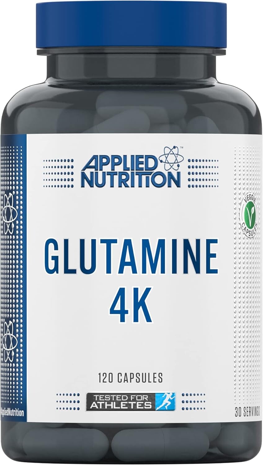 Applied Nutrition Glutamine 4K - 120 veggie capsules - L-glutamine capsules