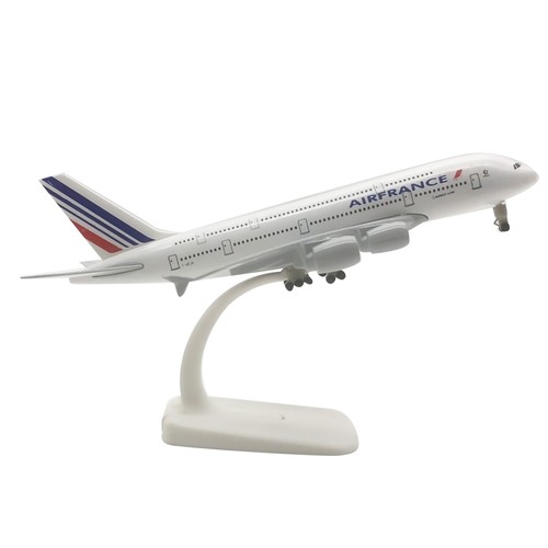 Modellino aereo di linea scala 1/400 20 cm aereo francese in lega A380 ornamenti - Foto 5 di 8