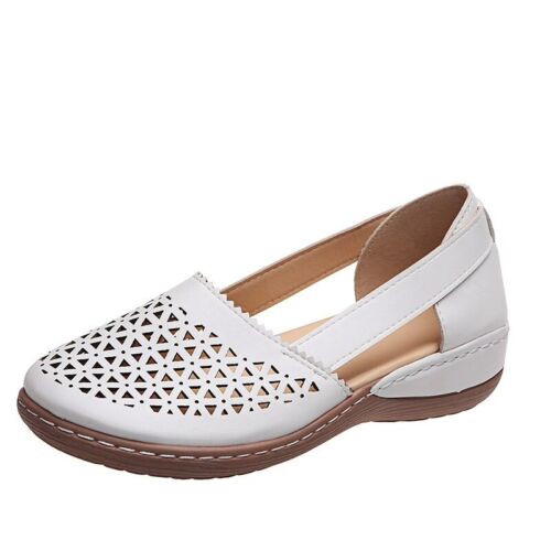 Sandali donna bassi estivi antiscivolo comfort punta chiusa scarpe da passeggio DE - Foto 26 di 31