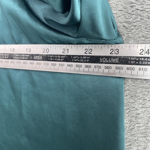 M&Co Satin Shirt, Long Sleeve, Size UK 20, Emerald Green - Picture 13 of 14