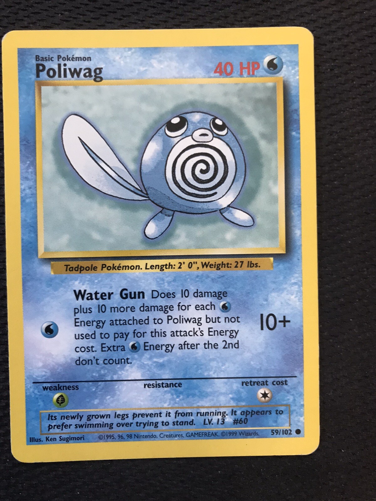 POLIWAG - 59/102 - Base Set - Pokemon Card