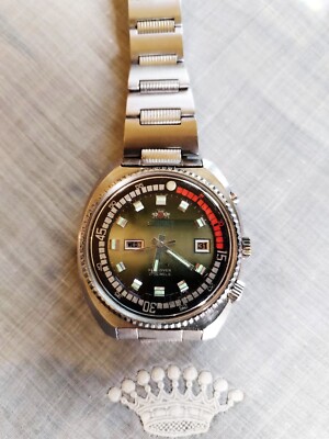 ORIENT KING DIVER RARE '' VINTAGE 1970s TRIPLE STAR '' DAY-DATE AUTOMATIK
