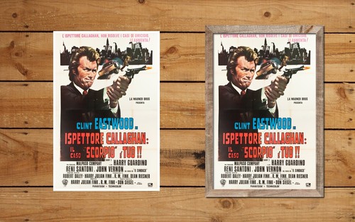 DIRTY HARRY - ITALIAN MOVIE POSTER 11"X17 OR 12"X18" BUY ANY 2 GET ANY 1 FREE! - Picture 2 of 3