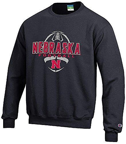 Sudadera Nebraska Cornhuskers Negra Fútbol Powerblend Pantalla Crew (Mediana) - Imagen 1 de 5
