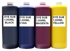 (4,000ml) ULTRA DENSITY DYE SUBLIMATION REFILL INK FOR EPSON PRINTHEADS (CYMK)