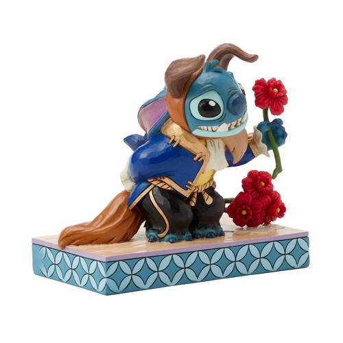 Figura de flor Jim Shore Disney Traditions Stitch as Beast 6016598 - Imagen 3 de 8