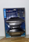 2 Pack Deckorators 2.5" Black Solar Pyramid Post Cap Deck Accent Lighting New