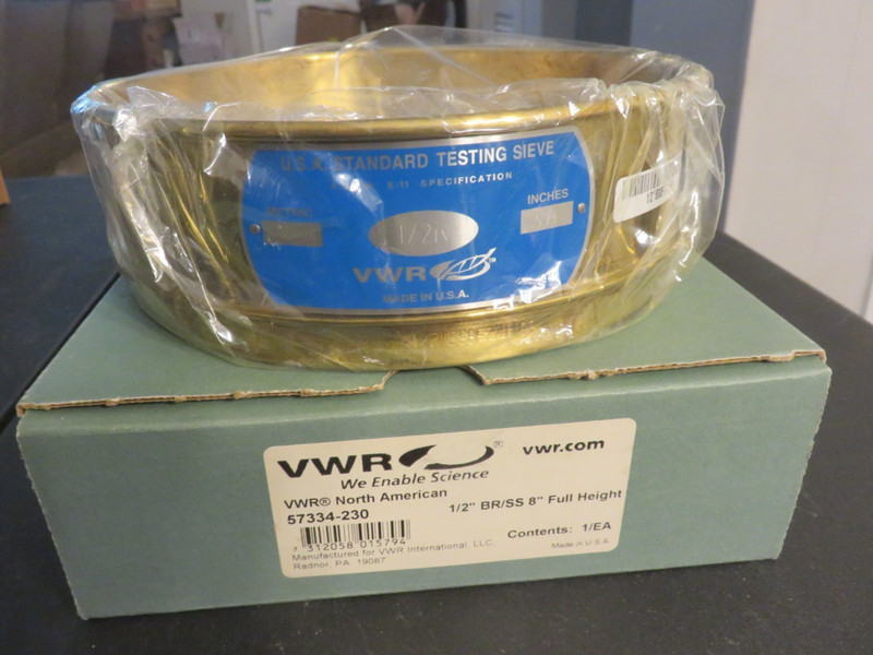 Brass Stainless Sieve Sifter 8"/Brand New in Box/VWR 57334-230