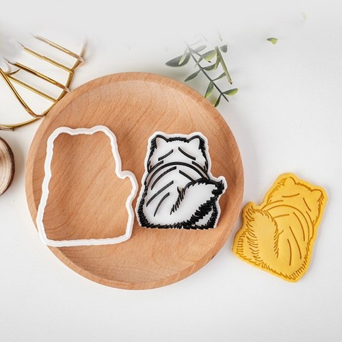 1 Set Cartoon Cats Shape Baking Molds Plastic Texture for Sweet Treat and Gift - Picture 7 of 10
