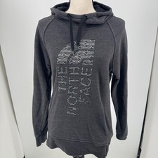 The North Face TNF Hoodie WOMENS Charcoal Pullover Sweatshirt SIZE MEDIUM