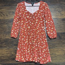 Rue 21 Women's Dress - Floral, V-Neck 3/4 Sleeve - Size Small, Stretch