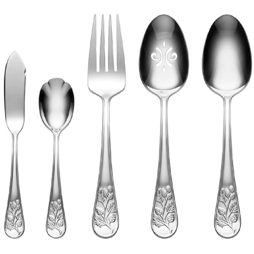Lenox Cresta di Castagno Acciaio Inox 18/10 65pz. Set posate (servizio per dodici) - Foto 4 di 7