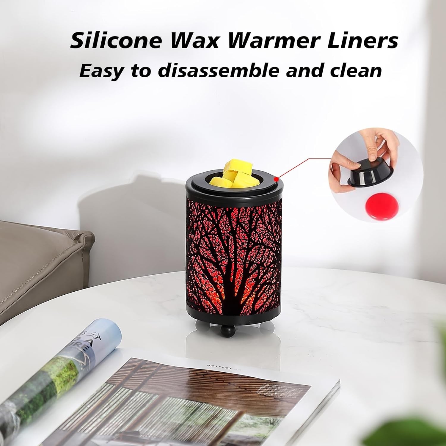 Intelligent Electric Wax Warmer with Exquisite Forest Design & Color Options