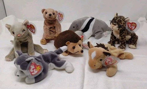 Ty Beanie Baby Mixed Lot of 7 Vintage  NWT