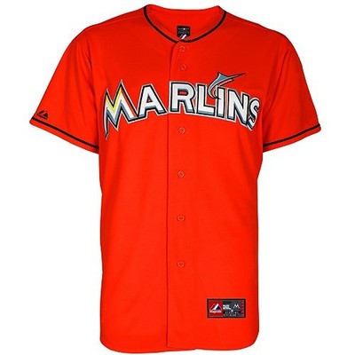 MLB Baseball Trikot Jersey Florida Miami Marlins orange Majestic